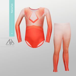 لباس ژیمناستیک دخترانه پیشرفته طرح اطلس 28